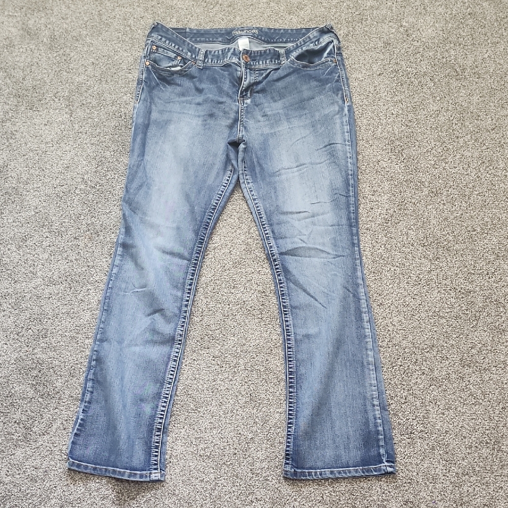 Maurices Women's Boot Cut Jeans in Blue Size 15/16 Long